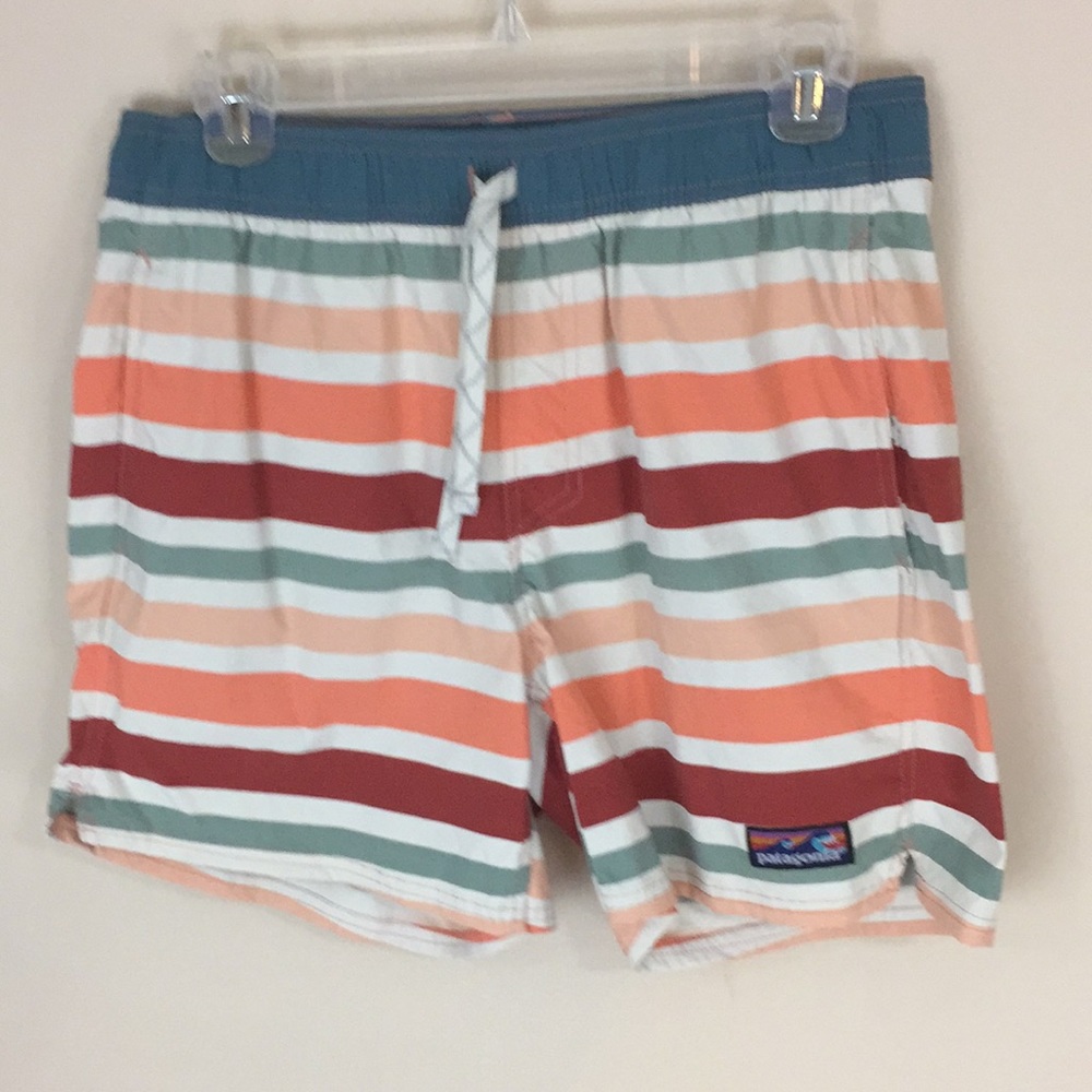 Patagonia Mens  Stripe Shorts Board Shorts Swim Shorts